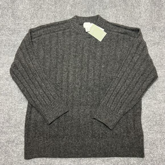 H&M Other - H&M Sweater Mens Medium Gray Knit Pullover Ribbed Long Sleeve